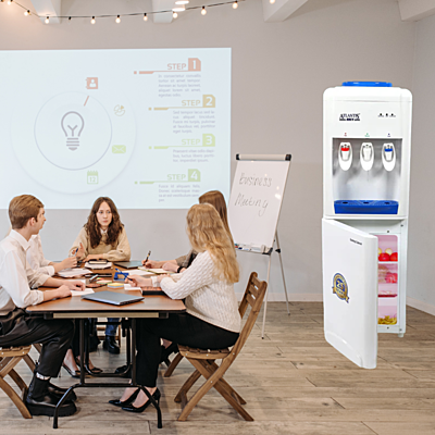 Suitable for Meeting Rooms: Atlantis Sky water dispenser-HCN floor standing With cooling cabinet