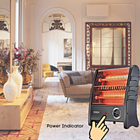 Padmini Quartz Heater Lava 800 with Power Indicator Padmini Quartz Heater Lava 800 with Power Indicator