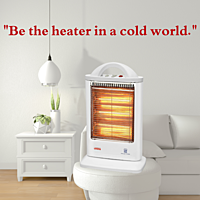 Stay warm with the Padmini Lava 800 Quartz Heater, perfect for desktops or small rooms. Stay warm with the Padmini Lava 800 Quartz Heater, perfect for desktops or small rooms.