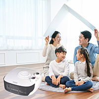 Stay warm with the Padmini Fan Heater 102 featuring an adjustable thermostat for customized warmth. Stay warm with the Padmini Fan Heater 102 featuring an adjustable thermostat for customized warmth.
