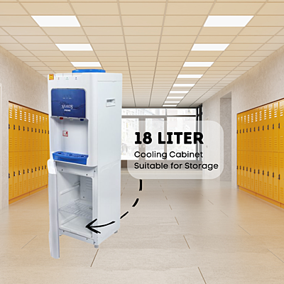 Atlantis Prime Water Dispenser With Cooling Cabinet with 18 litre Refrigerator Capacity.