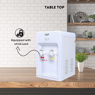 Atlantis Basic Mini Hot and Normal Water Dispenser Equipped with Child Lock.