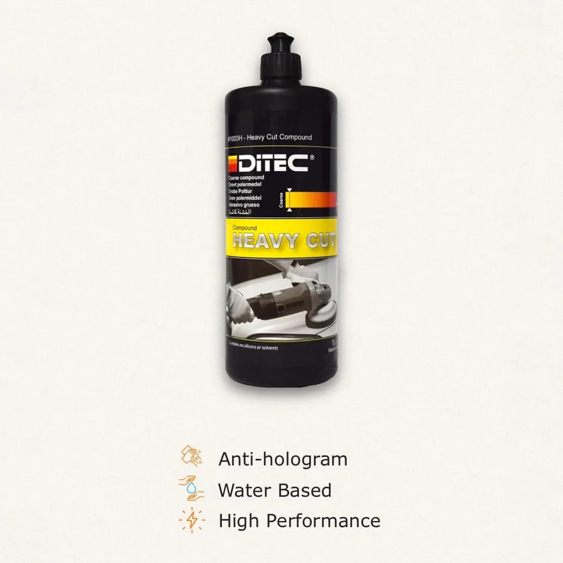 Marine/RV Gelcoat and Paint Cutting Compound - Heavy Grain Boat Polishing Compound for Removing Scratches on Glossy Surfaces