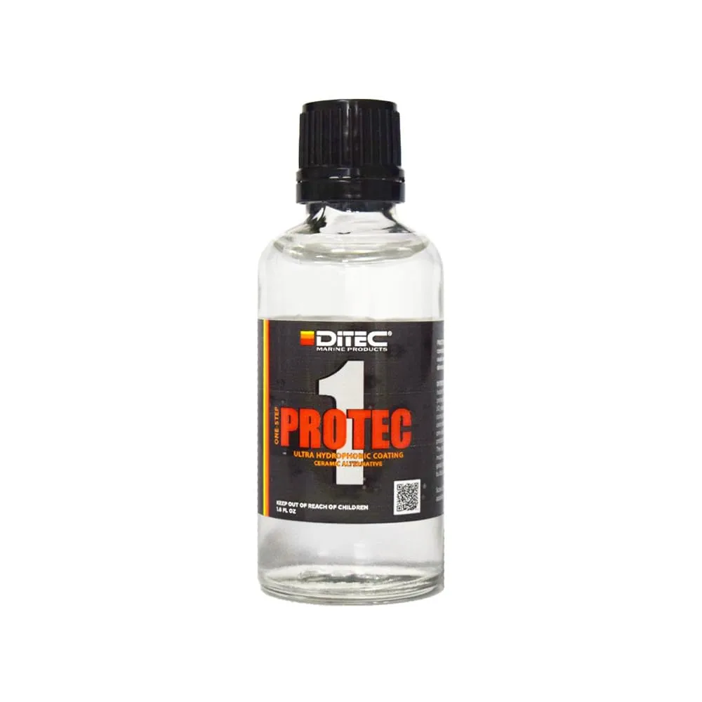 DITEC Marine PROTEC 1 Resin Coating for Paint and Gelcoat - Boat or Car Ceramic/Wax/Sealant Alternative