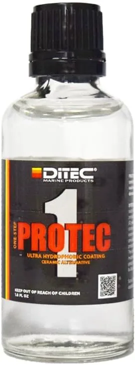 DITEC Marine PROTEC 1 Resin Coating for Paint and Gelcoat - Boat or Car Ceramic/Wax/Sealant Alternative