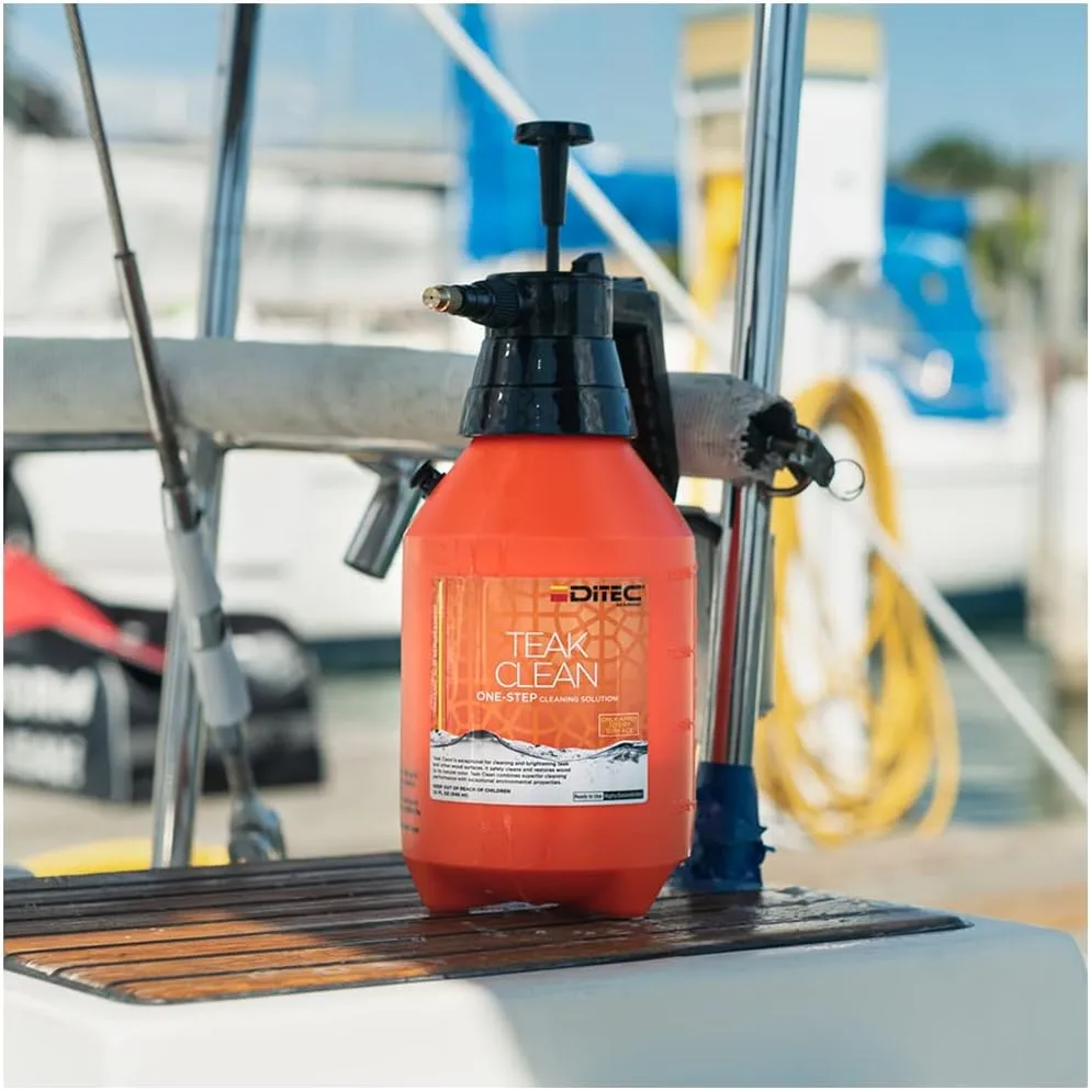 TEAK CLEAN - Environmentally Friendly Alternative To Phosphoric Acid or other Caustic Cleaners, 1 Gallon