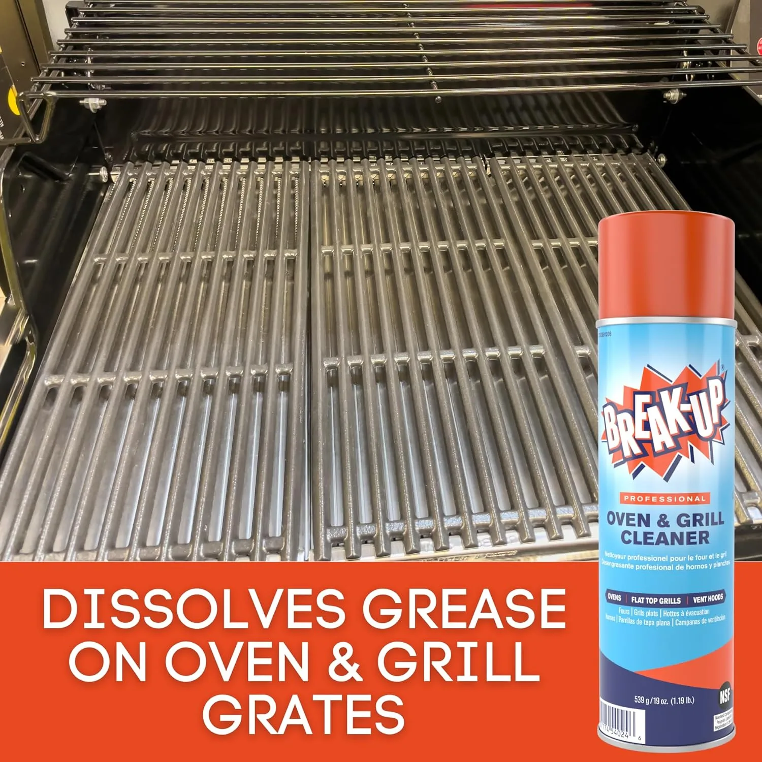 Diversey Break-Up Professional Oven & Grill Cleaner, 19 Oz. (CBD991206) Pack of 1 Cleaner