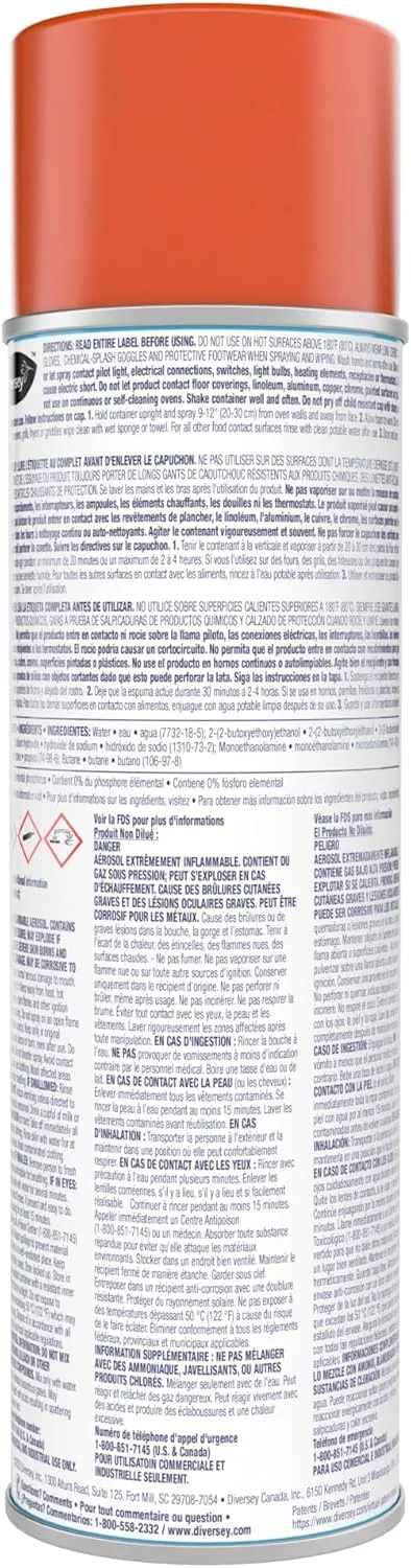Diversey Break-Up Professional Oven & Grill Cleaner, 19 Oz. (CBD991206) Pack of 1 Cleaner