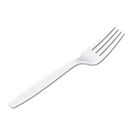 Dixie 7.13" Heavy-Weight Polystyrene Plastic Forks By GP PRO, White, 1000 Count, FH217 White 1 box of 1000