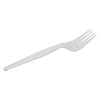 Dixie 7.13" Heavy-Weight Polystyrene Plastic Forks By GP PRO, White, 1000 Count, FH217 White 1 box of 1000