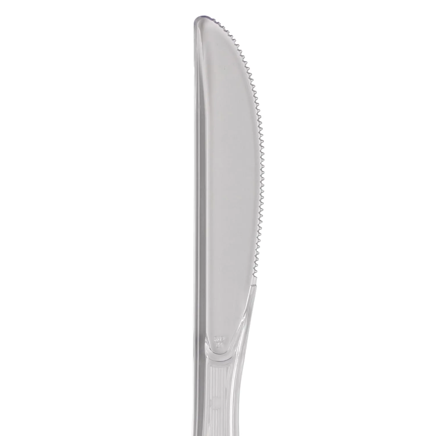 Dixie 7.5" Heavy-Weight Polystyrene Plastic Knives By GP PRO, Clear, 1000 Count, KH017