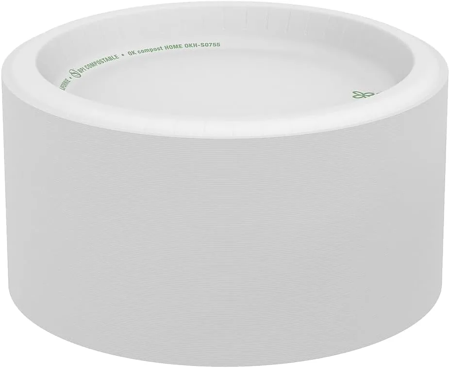 DIXIE BASIC 8 1/2IN LIGHT-WEIGHT PAPER PLATES BY GP PRO, WHITE, 500 PLATES PER CASE