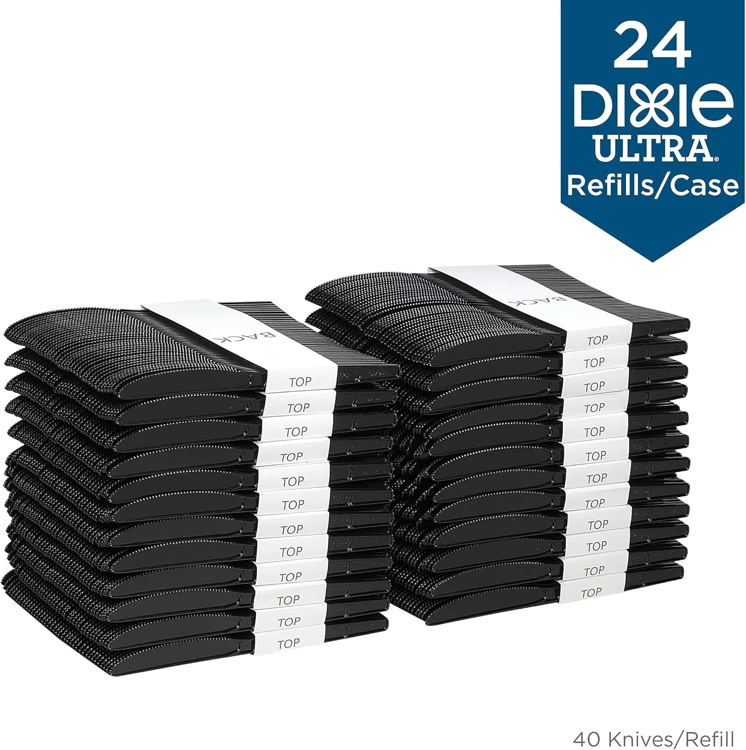 Dixie SSK51 Knife Refill, for SmartStock Dispenser, 960/CT, Black