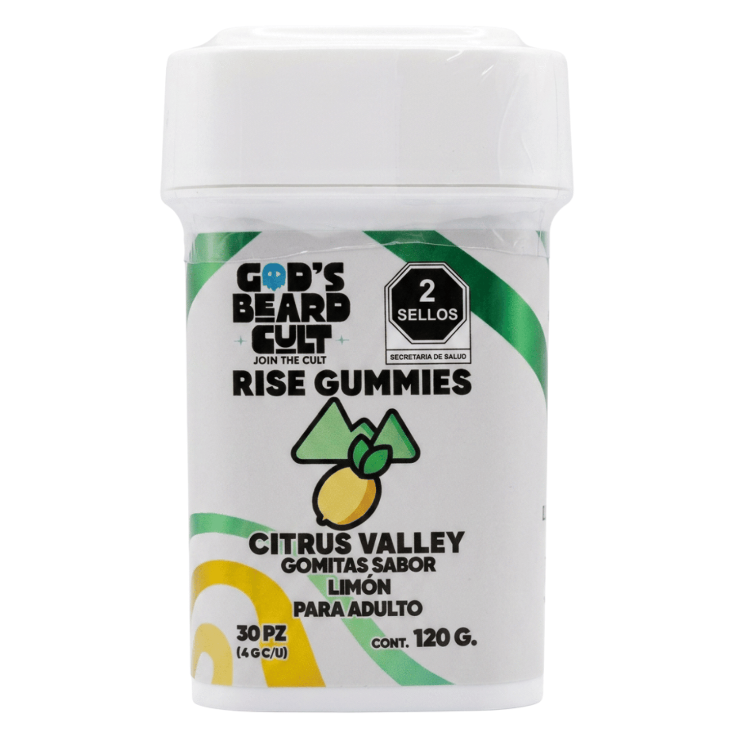 Gods Beard Cult Citrus Valley Rise Gummies