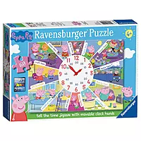 Peppa Pig Tell The Time Clock 60 Piece Jigsaw Puzzle