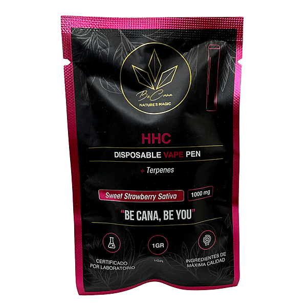 BeCana Sweet Strawberry Sativa THC Vapes