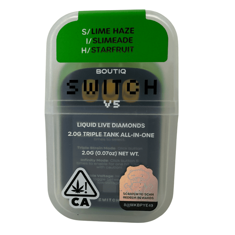 BOUTIQ Lime Haze Slimeade Starfruit THC Vapes