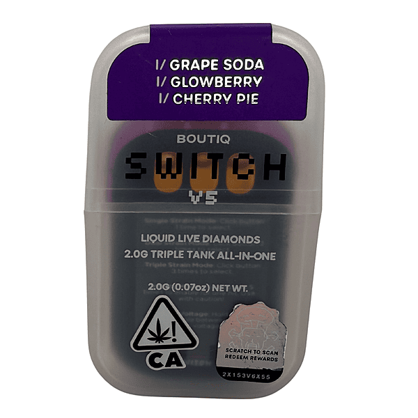 Boutiq Grape Soda Glowberry Cherry Pie THC Vapes