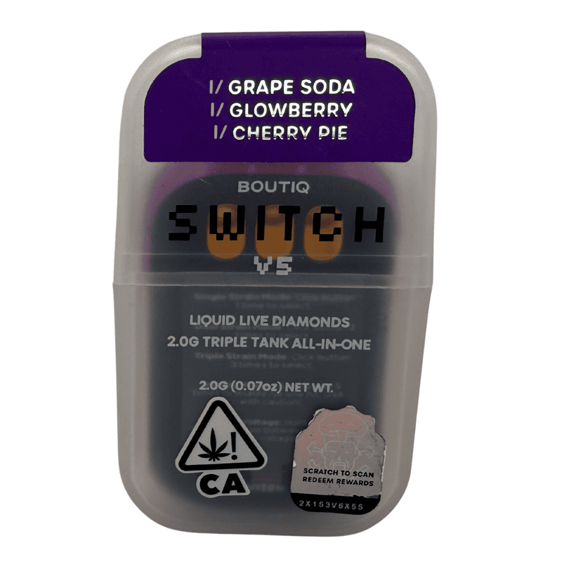 Boutiq Grape Soda Glowberry Cherry Pie THC Vapes