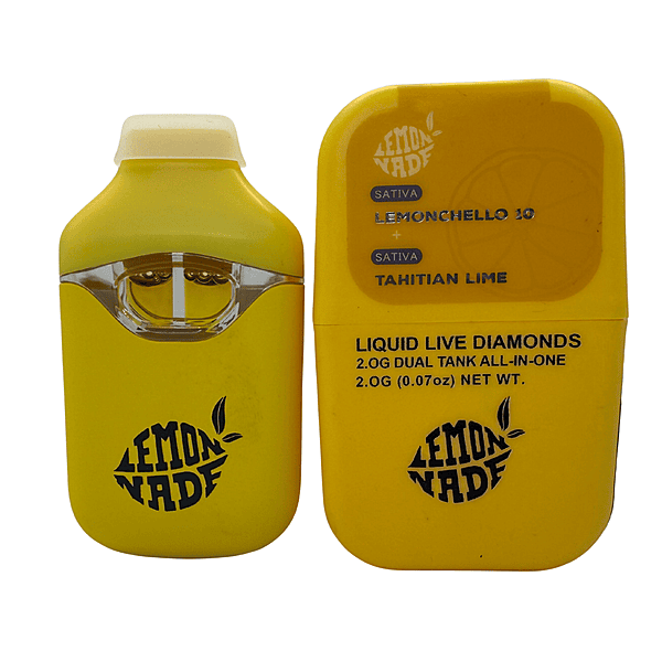 Lemon Haze Lemonchello 10 + Tahitian Lime THC Vapes