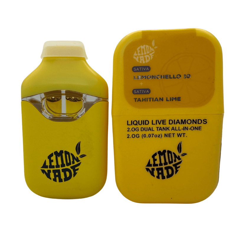Lemon Haze Lemonchello 10 + Tahitian Lime THC Vapes