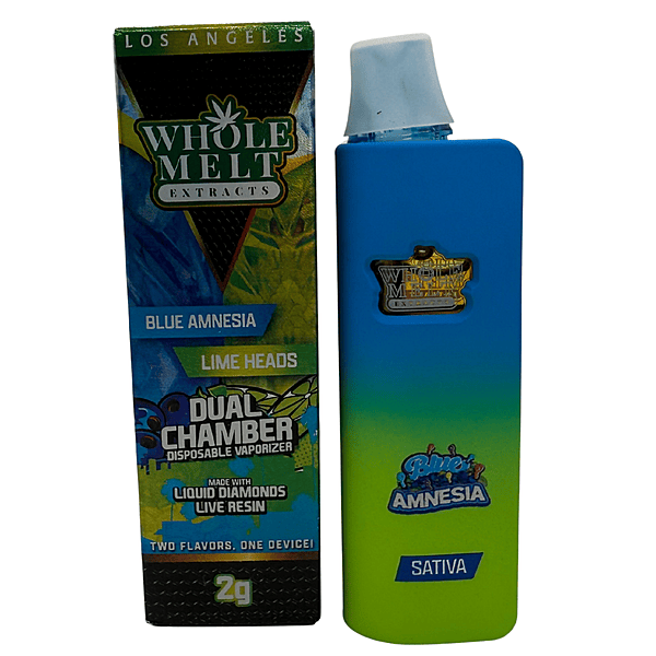 Whole Melt Extracts Blue Amnesia Lime Heads THC Vapes