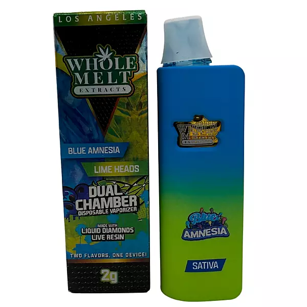Whole Melt Extracts Blue Amnesia Lime Heads THC Vapes
