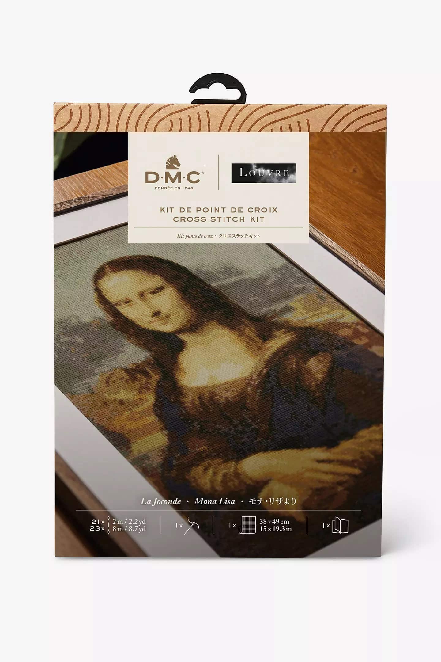 La Gioconda di Leonardo da Vinci, Le Louvre, Kit Punto Croce
