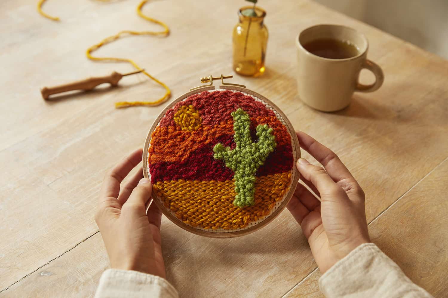 DMC Mindful Making - Dune sabbiose Kit Punch Needle