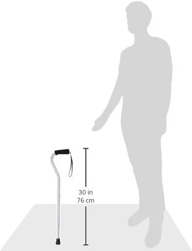 DMI Adjustable Designer Cane with Offset Handle