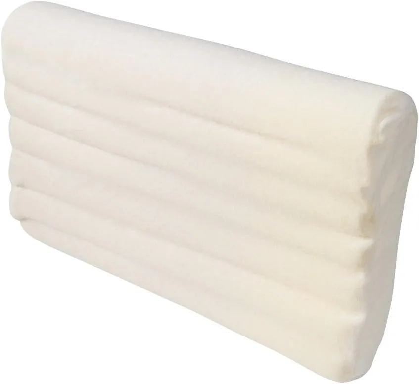 DMI Contour Memory Foam Pillow for Excellent Neck Support, Cervical Pillow, with Soft Cream Terry Cloth Cover