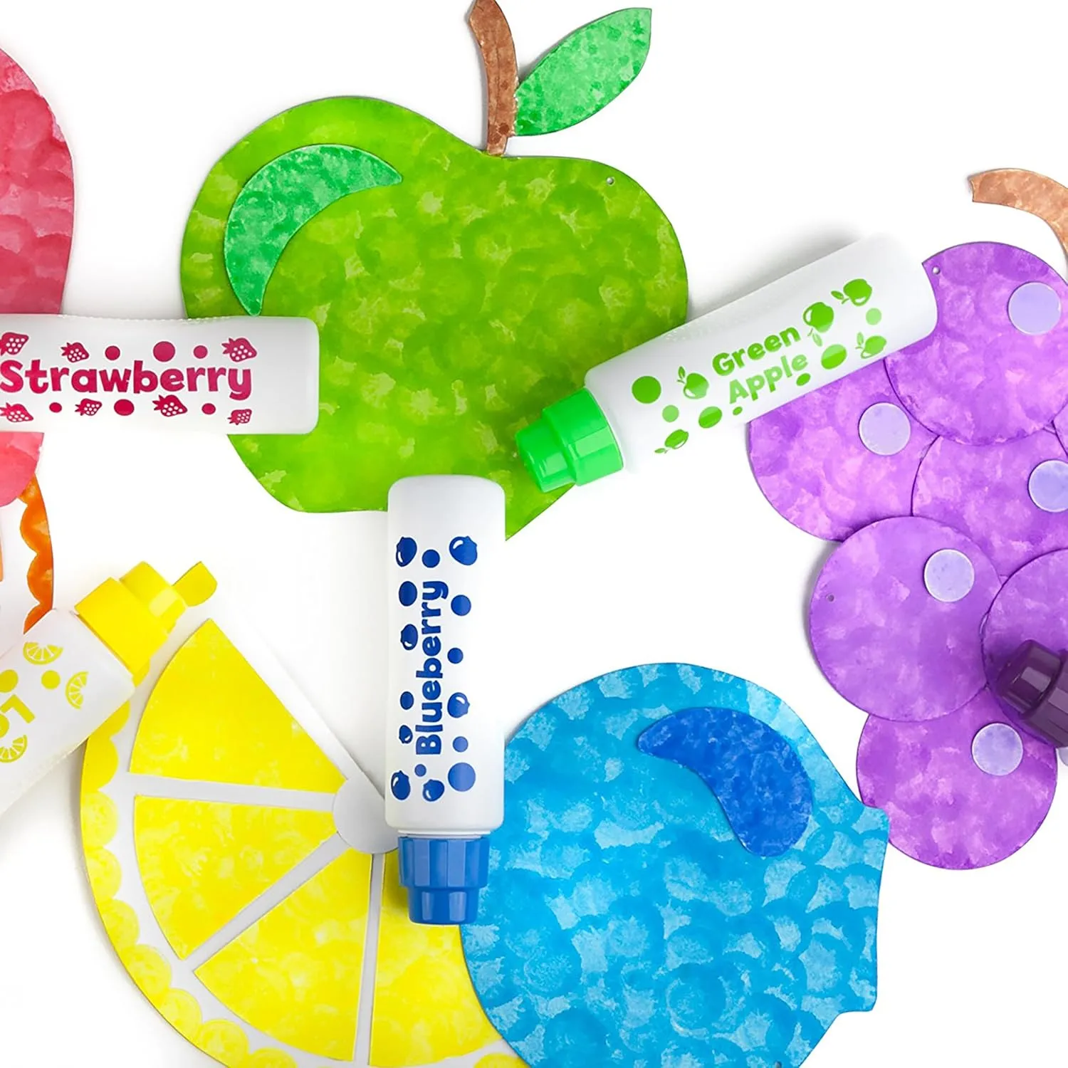 Fruit Scented Washable Dot Markers for Kids and Toddlers Educational Set of 6 Pack by Do A Dot Art, The Original Dot Marker