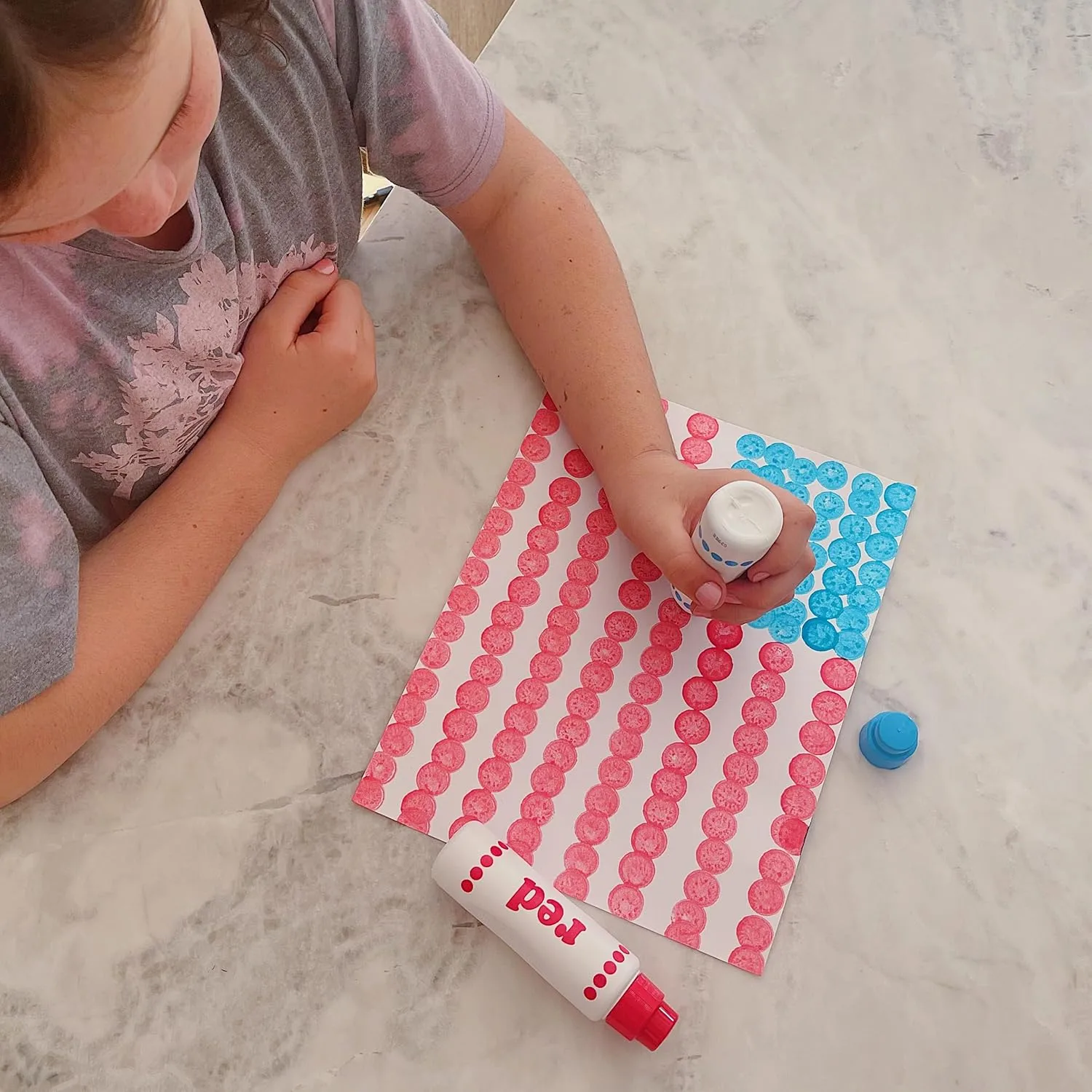 Fruit Scented Washable Dot Markers for Kids and Toddlers Educational Set of 6 Pack by Do A Dot Art, The Original Dot Marker
