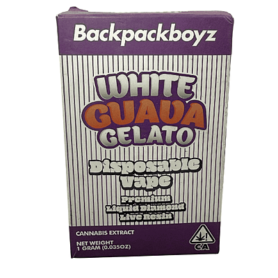 Backpackboyz pluma desechable White Guava Gelato