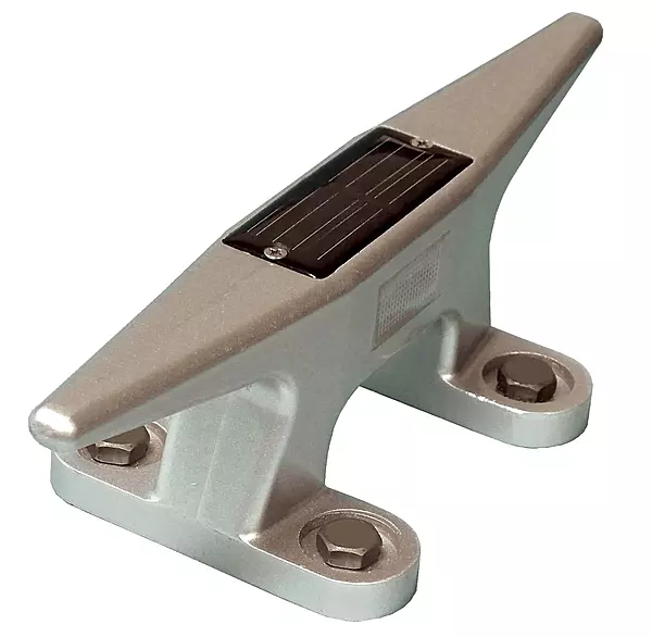 Dock Edge + Dock Cleat Boat Open Base Solar Lighting, 10-Inch