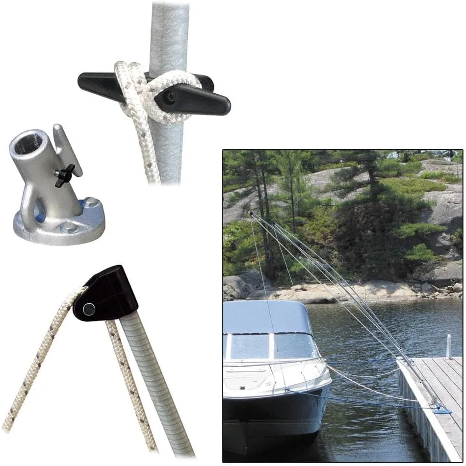 DOCK EDGE Mooring and Docking System (Set of 2) - Includes Lines and Hardware