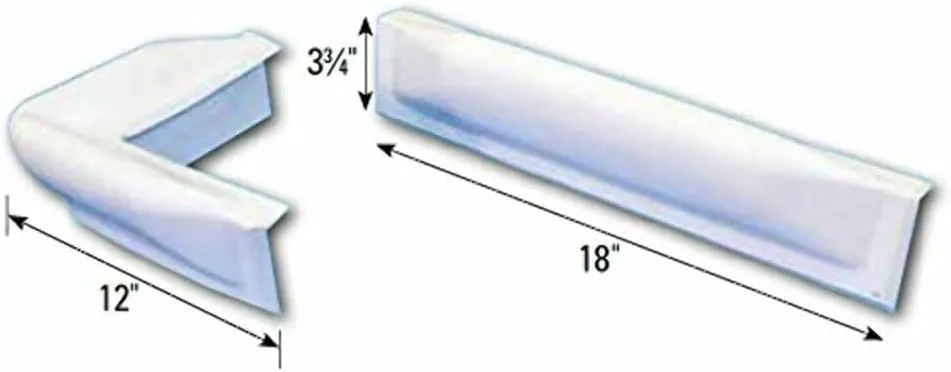 Dock Edge Dock Bumper Straight Dockguard - 18" - White
