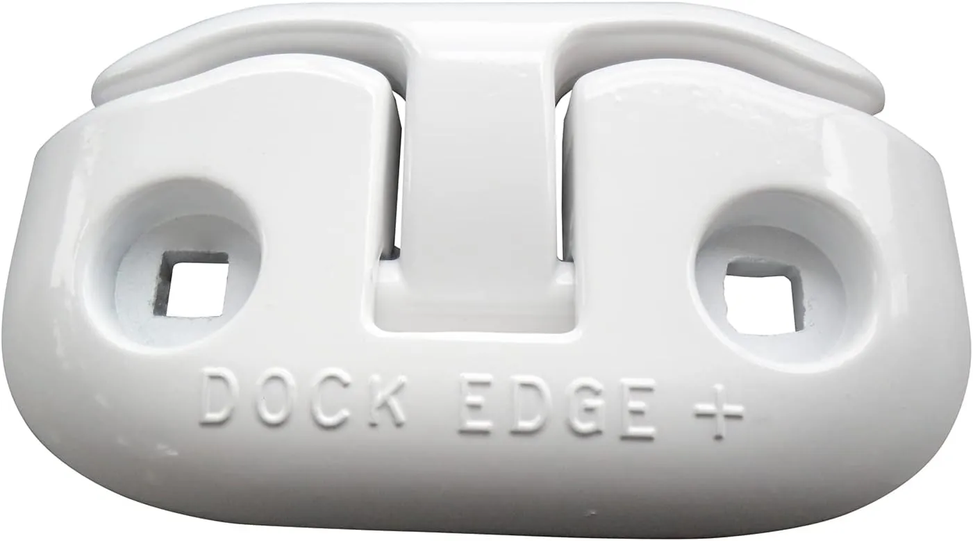 Dock Edge + Almag 35 Flip-Up Dock Cleat, 6-Inch, White