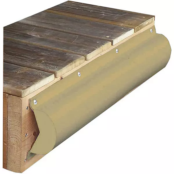 Dock Edge Piling Bumper - One End Capped - 6' - Beige