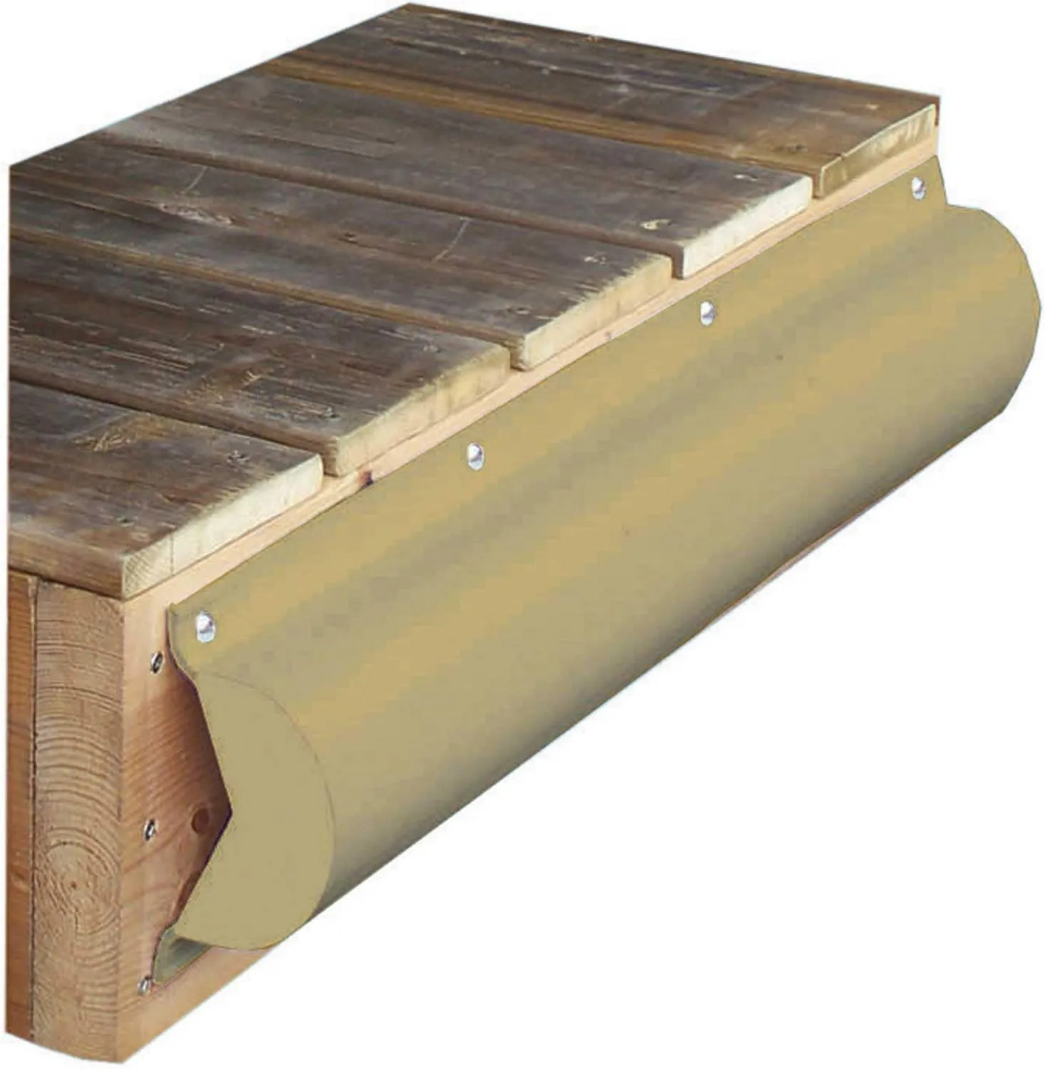 Dock Edge Piling Bumper - One End Capped - 6' - Beige