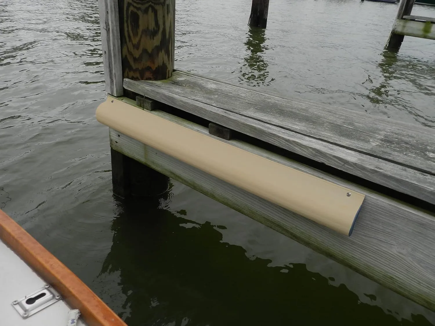 Dock Edge Piling Bumper - One End Capped - 6' - Beige