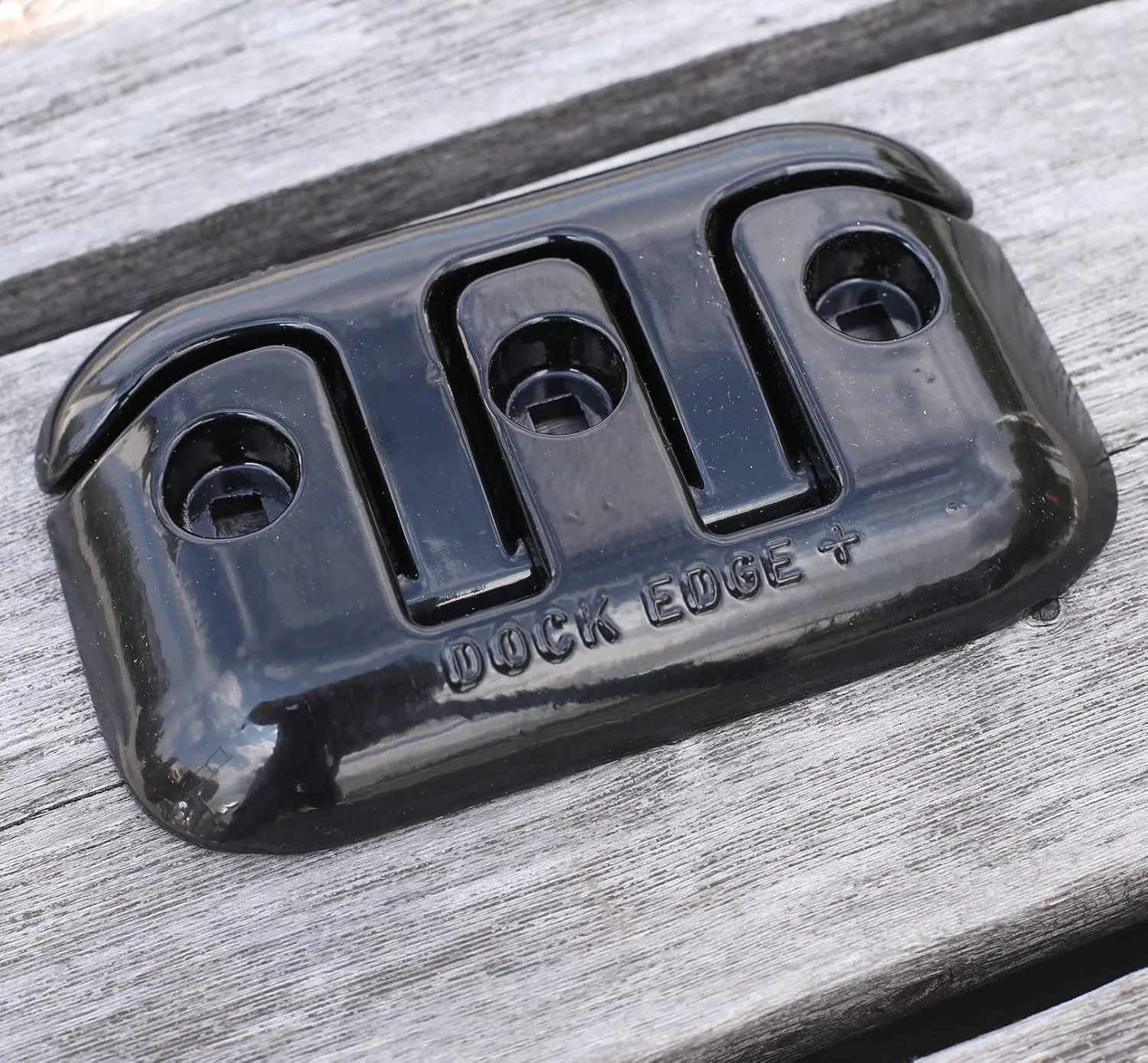 Dock Edge Flip-Up Dock Cleat - 8" - Black Aluminum