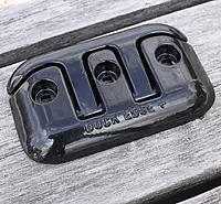 Dock Edge Flip-Up Dock Cleat - 8" - Black Aluminum