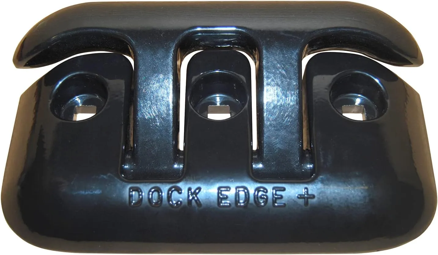 Dock Edge Flip-Up Dock Cleat - 8" - Black Aluminum