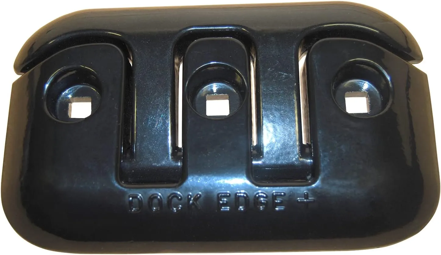 Dock Edge Flip-Up Dock Cleat - 8" - Black Aluminum