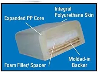 Dock Edge Dockorner Premium Foam Profile Large 9" Corner - Putty