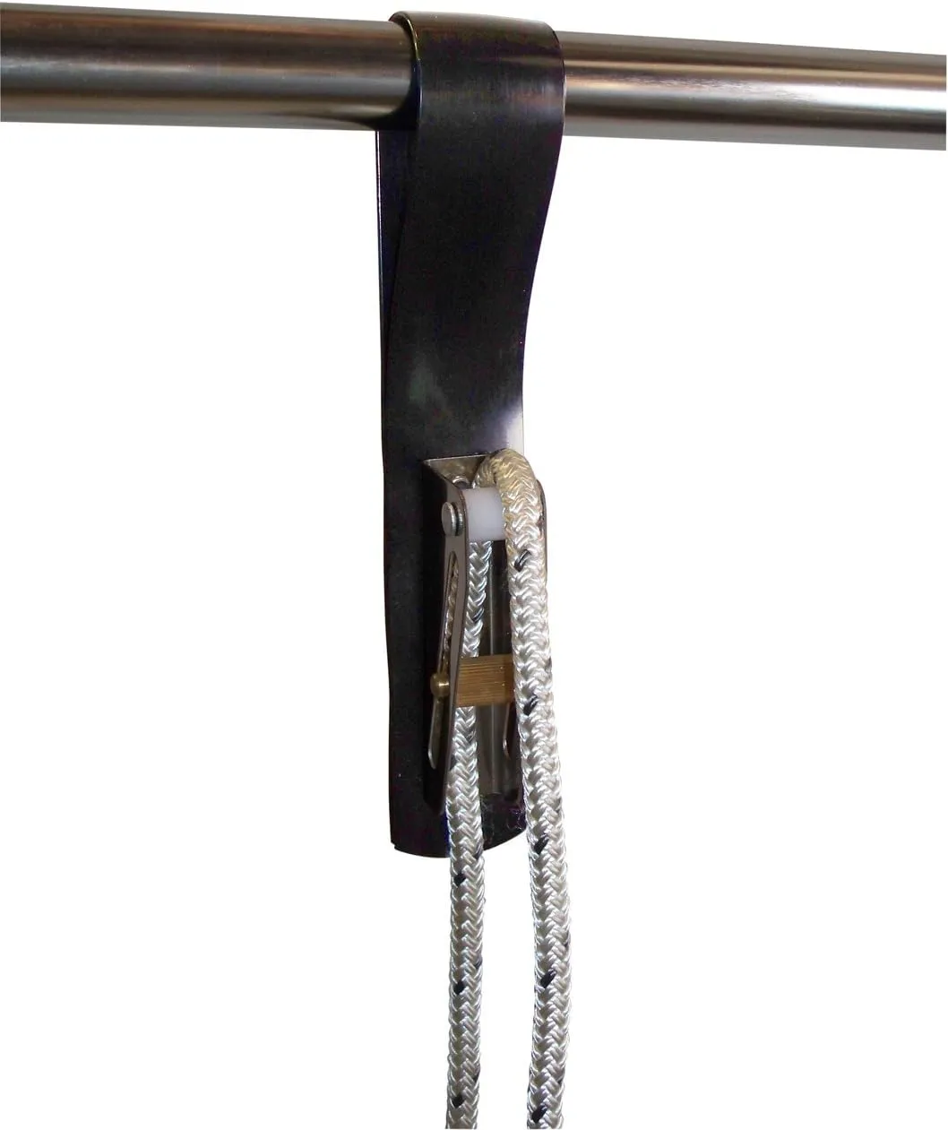 Boat Fender Line Holder with Adjuster, Black