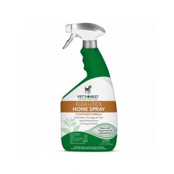 Natural Flea + Tick Home Spray-Dog (32 oz) Natural Flea + Tick Home Spray-Dog (32 oz)