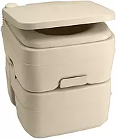 Dometic 965 Portable Toilet w/Mounting Brackets- 5 Gallon - Parchment