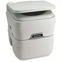 Dometic 965 MSD Portable Toilet w/Mounting Brackets - 5 Gallon - Platinum